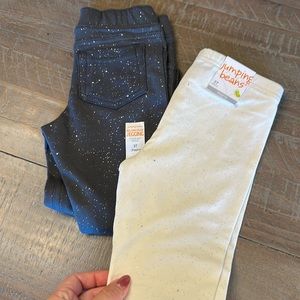 NWT 2 pairs Jumping Bean Jegging/Leggings